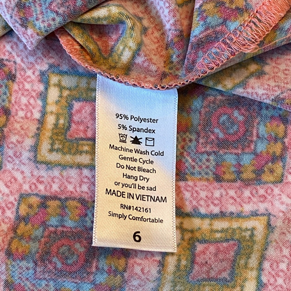 LuLaRoe KIDS Scarlett Dress Size 6 NWT - Picture 13 of 16